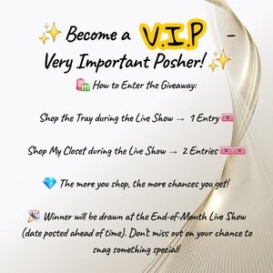 10/1 VIP Giveaway Announcement